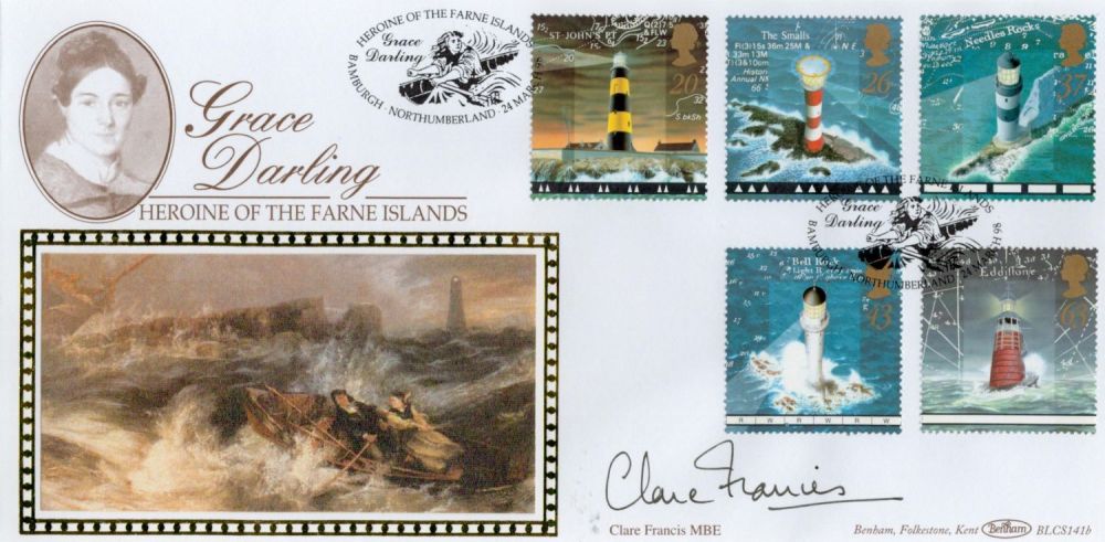 Lot 575: Claire Francis MBE signed Geace Darling Heroine of...