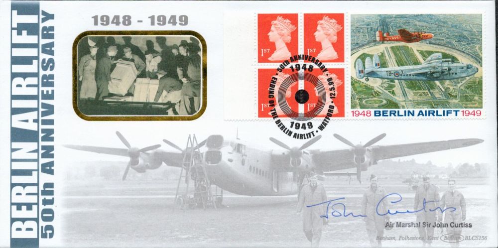 Lot 593: Air Marshall Sir John Curtiss signed Berlin Airlift...