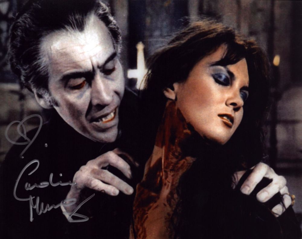 Lot 665: Caroline Munro signed 10x8 inch colour photo. Good...