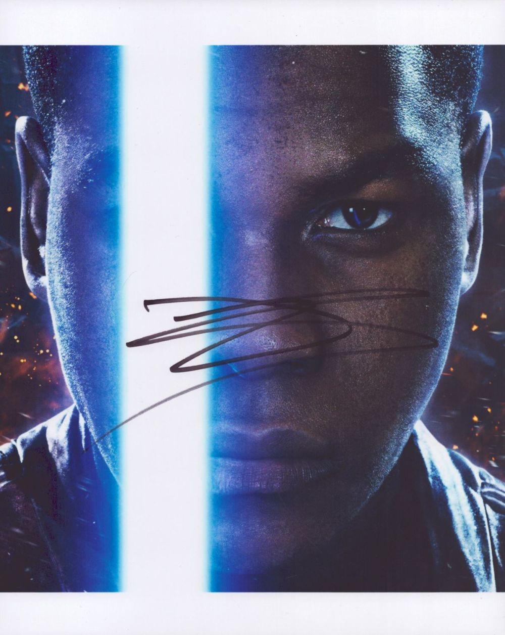 Lot 698: John Boyega signed Star Wars 10x8 inch colour...