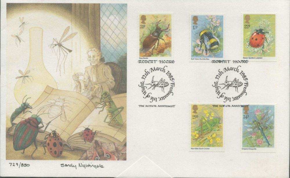 Lot 56: Sandy Nightingale signed FDC The Minute Anatomist. 5...