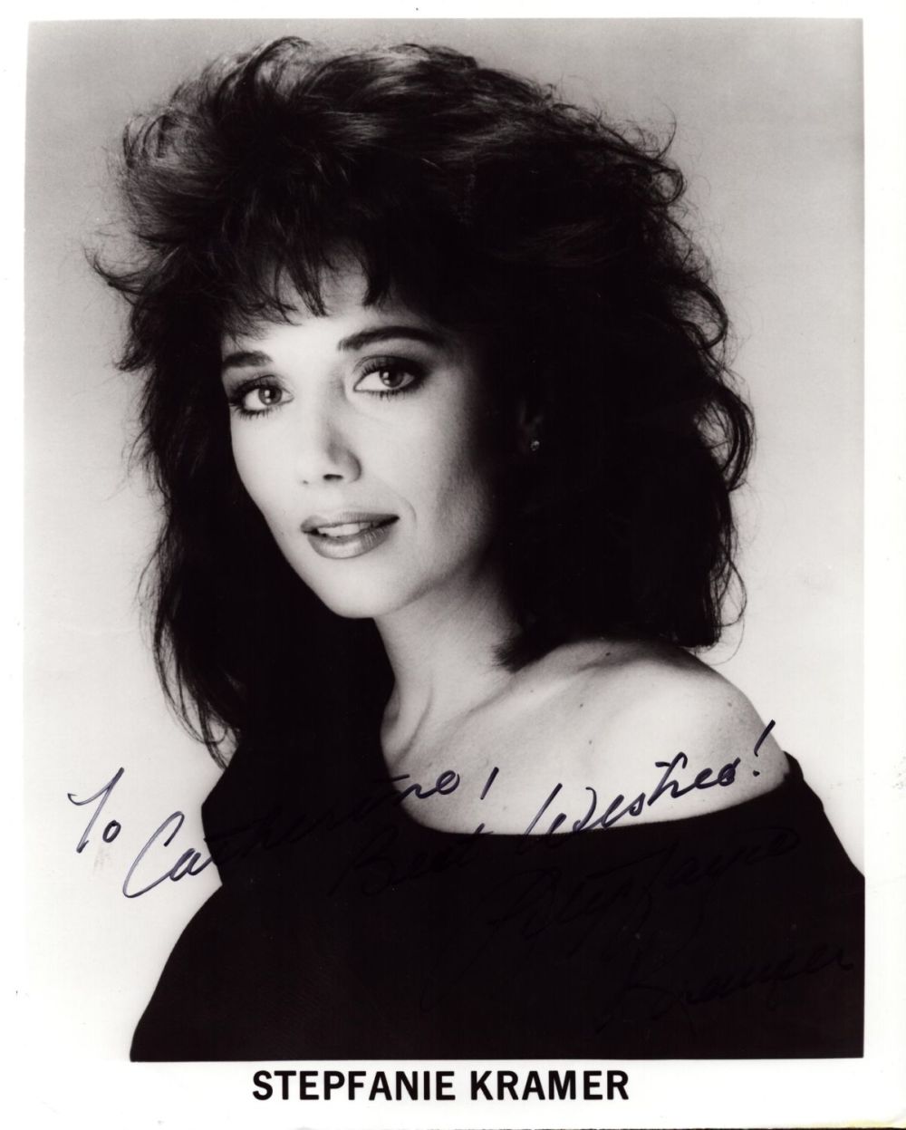 Lot 99: American Actress Stepfanie Kramer signed 10 x 8...