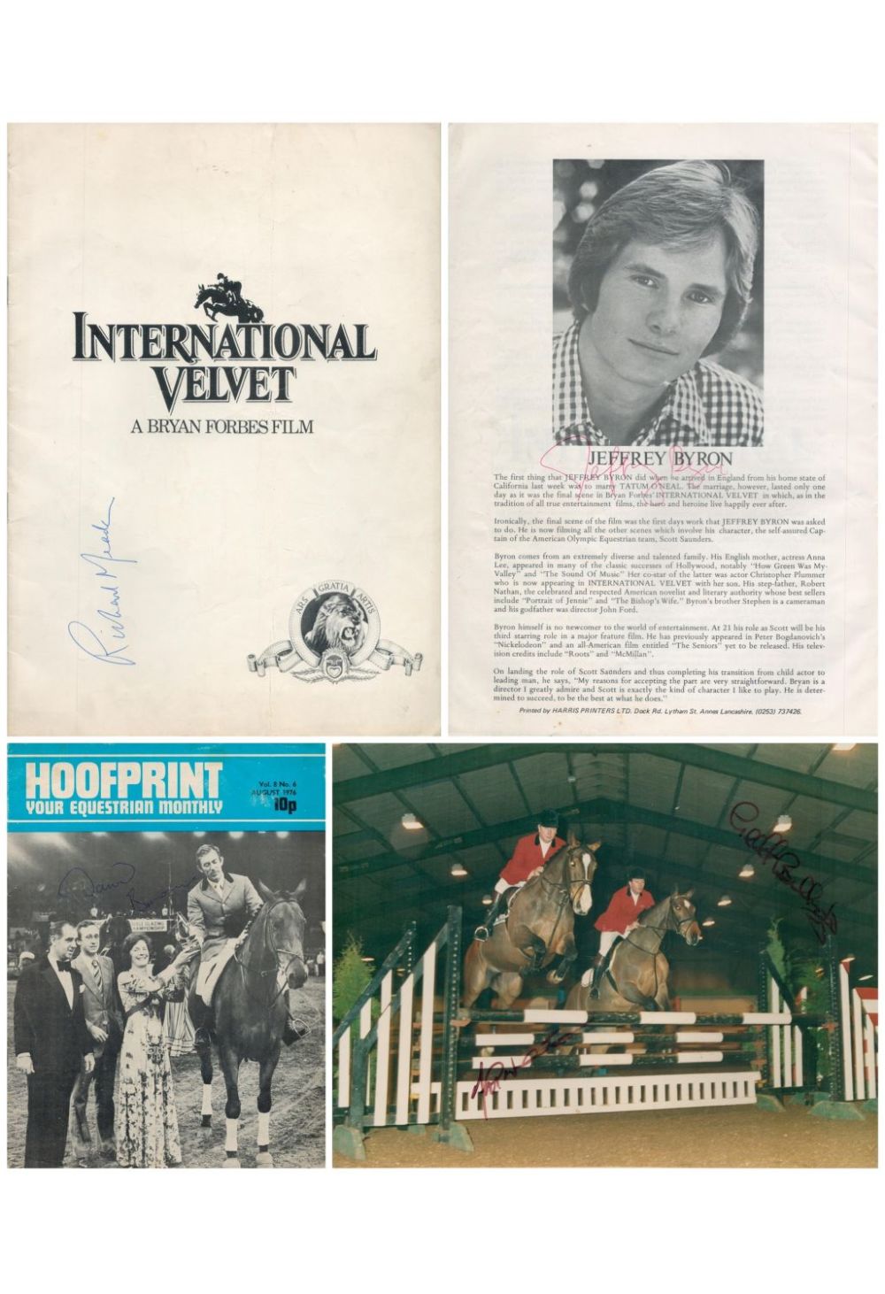 Lot 179: Equestrian collection includes 4 signed items David Broome...