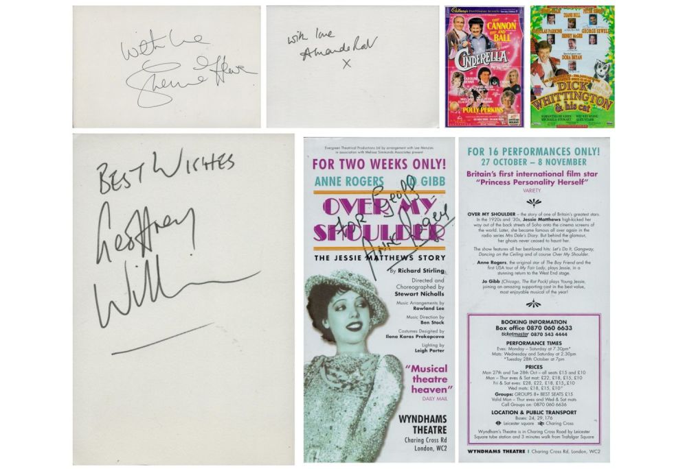 Lot 188: Entertainment collection of 6 signed items. Signatures such...