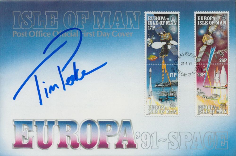 Lot 203: Tim Peake, a signed Isle of Man Europa...