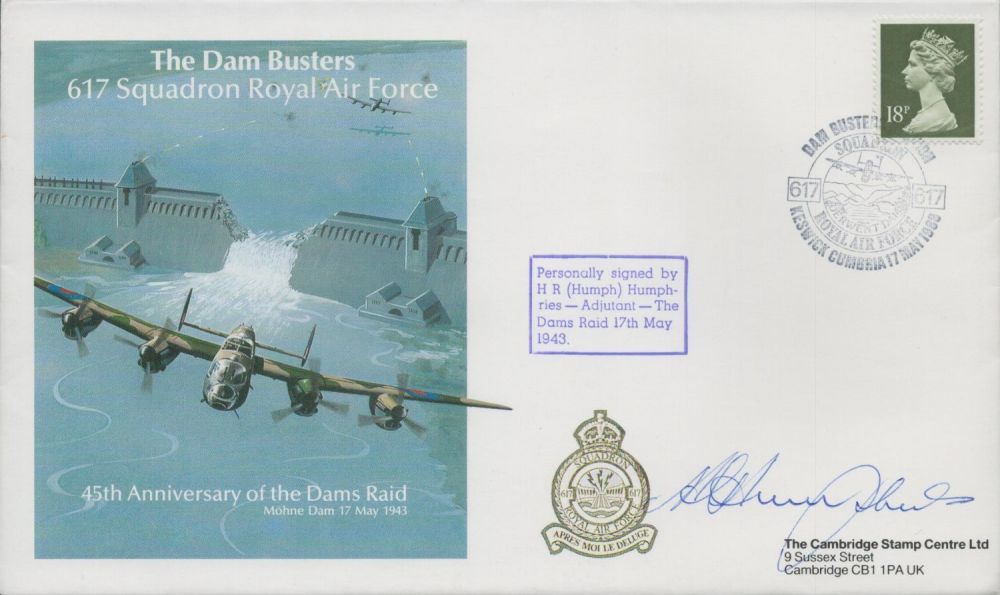 Lot 228: WW2 Adjutant Harry Humphries Signed 45th Anniversary of...