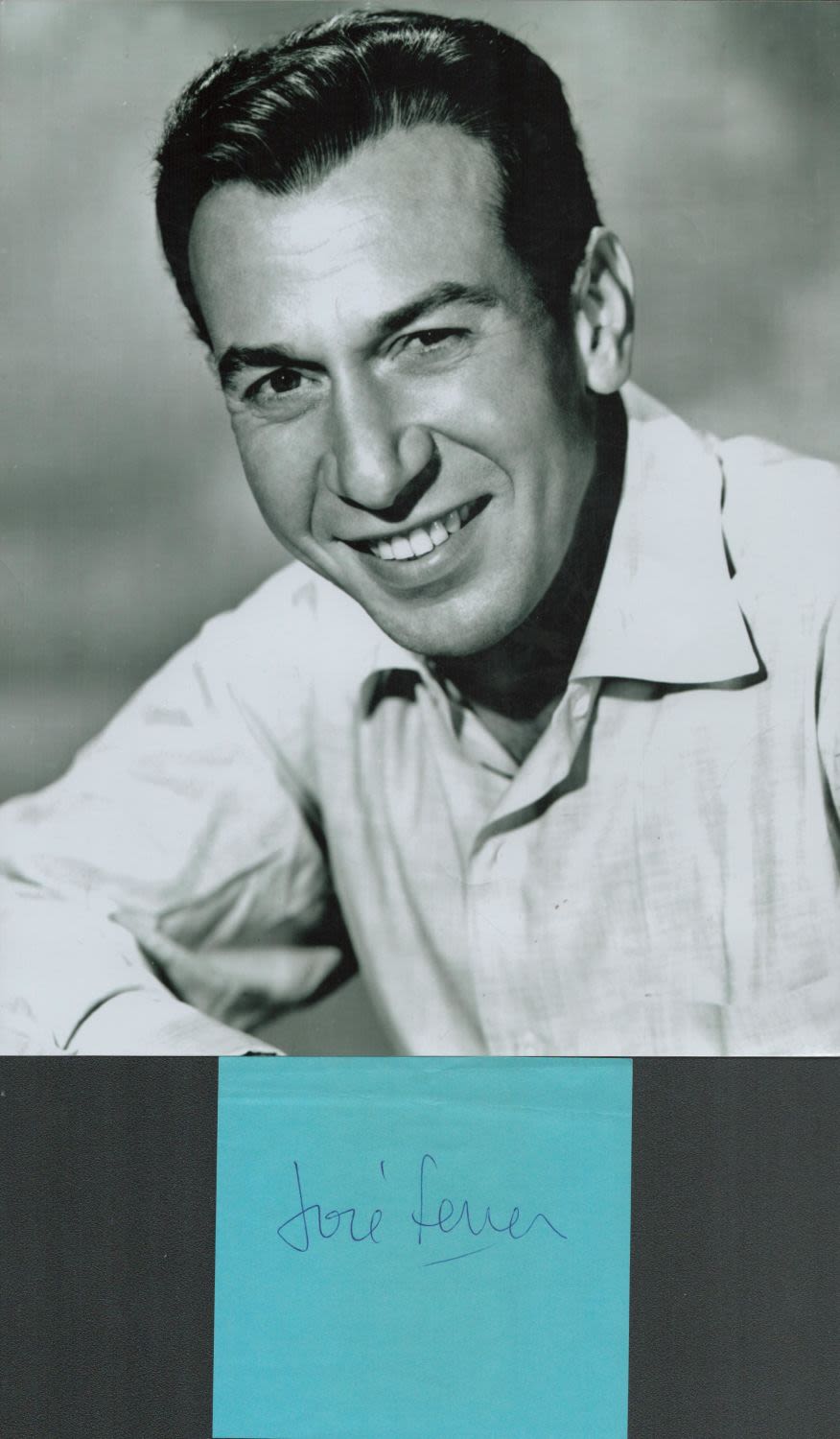 Lot 231: Jose Ferrer signed album page and 10x8 vintage...