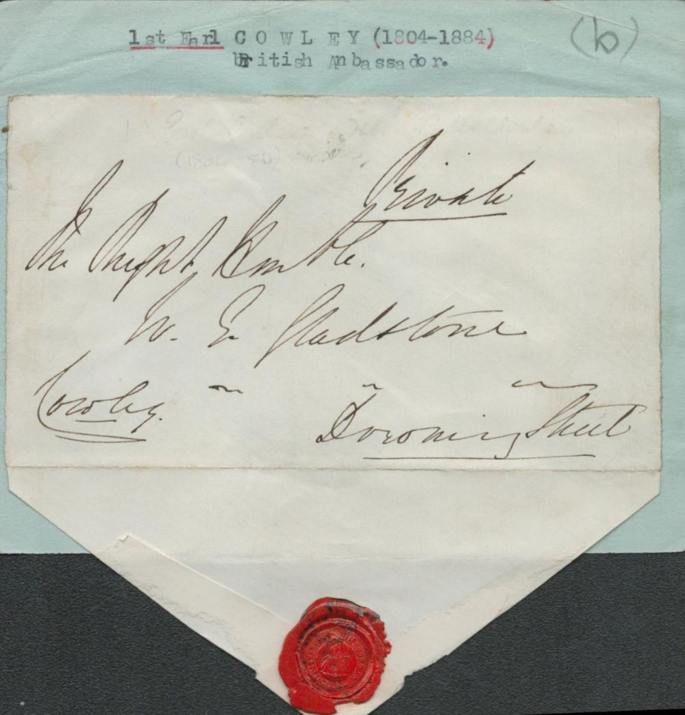 Lot 262: Undated Free front with envelope and seal from...