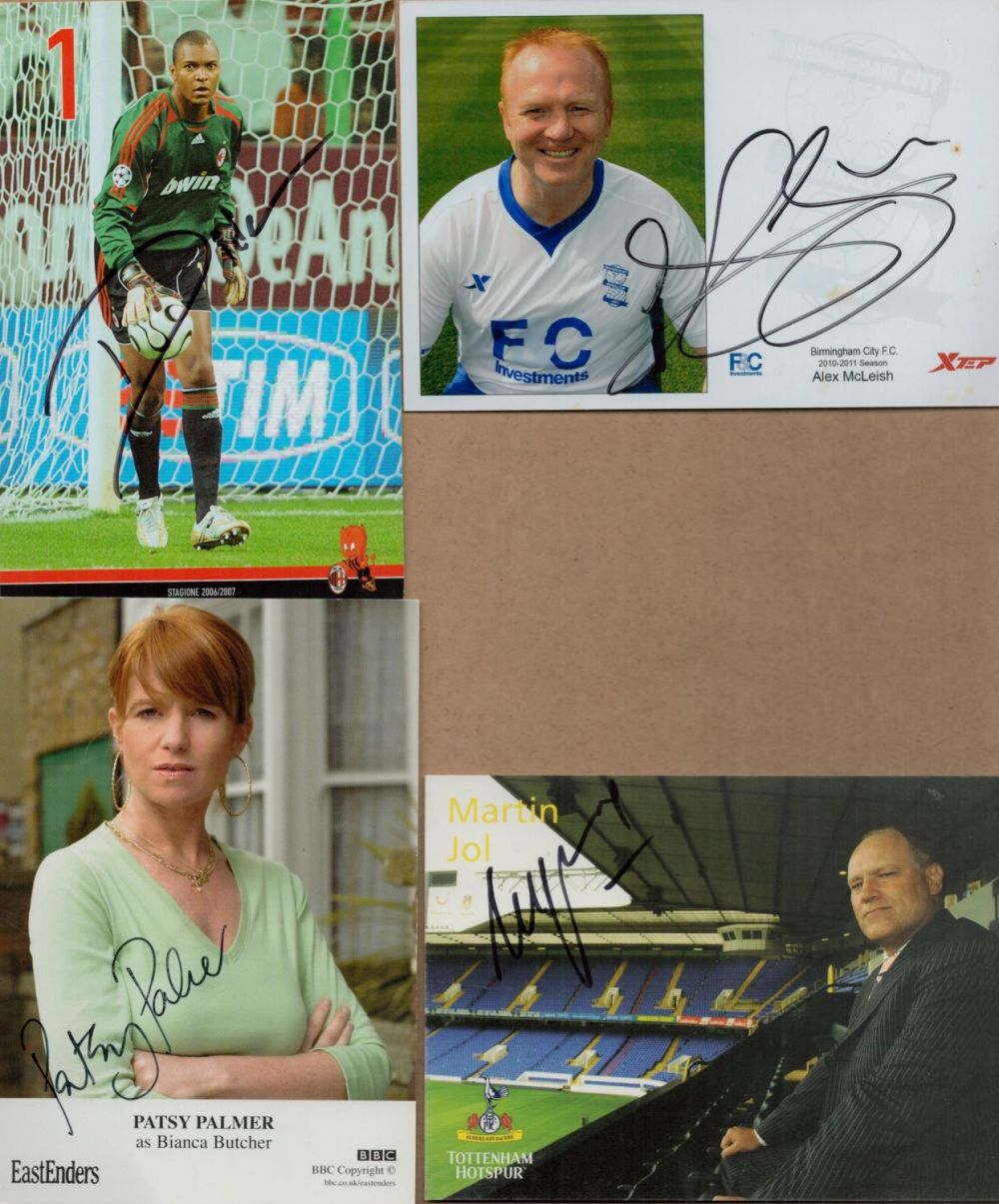 Lot 267: Sport and TV collection 4 signed 6x4 promo...