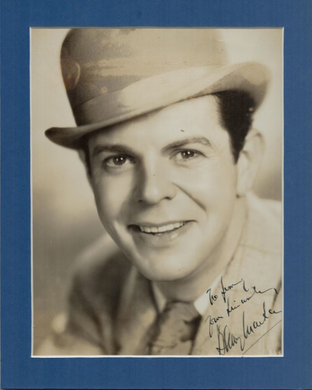 Lot 275: Barry Mackay signed vintage photo mounted to approx...
