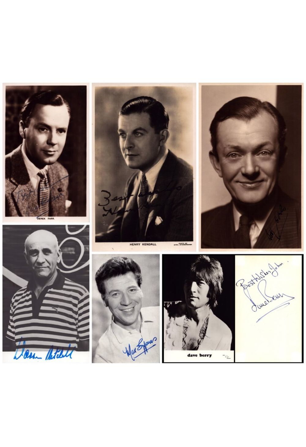 Lot 281: TV Film collection of 6 signed photos. Signatures...