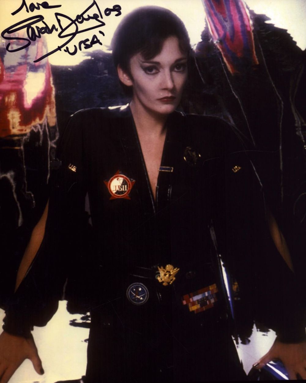 Lot 290: Sara Douglas signed 10x8inch colour photo. Good condition....