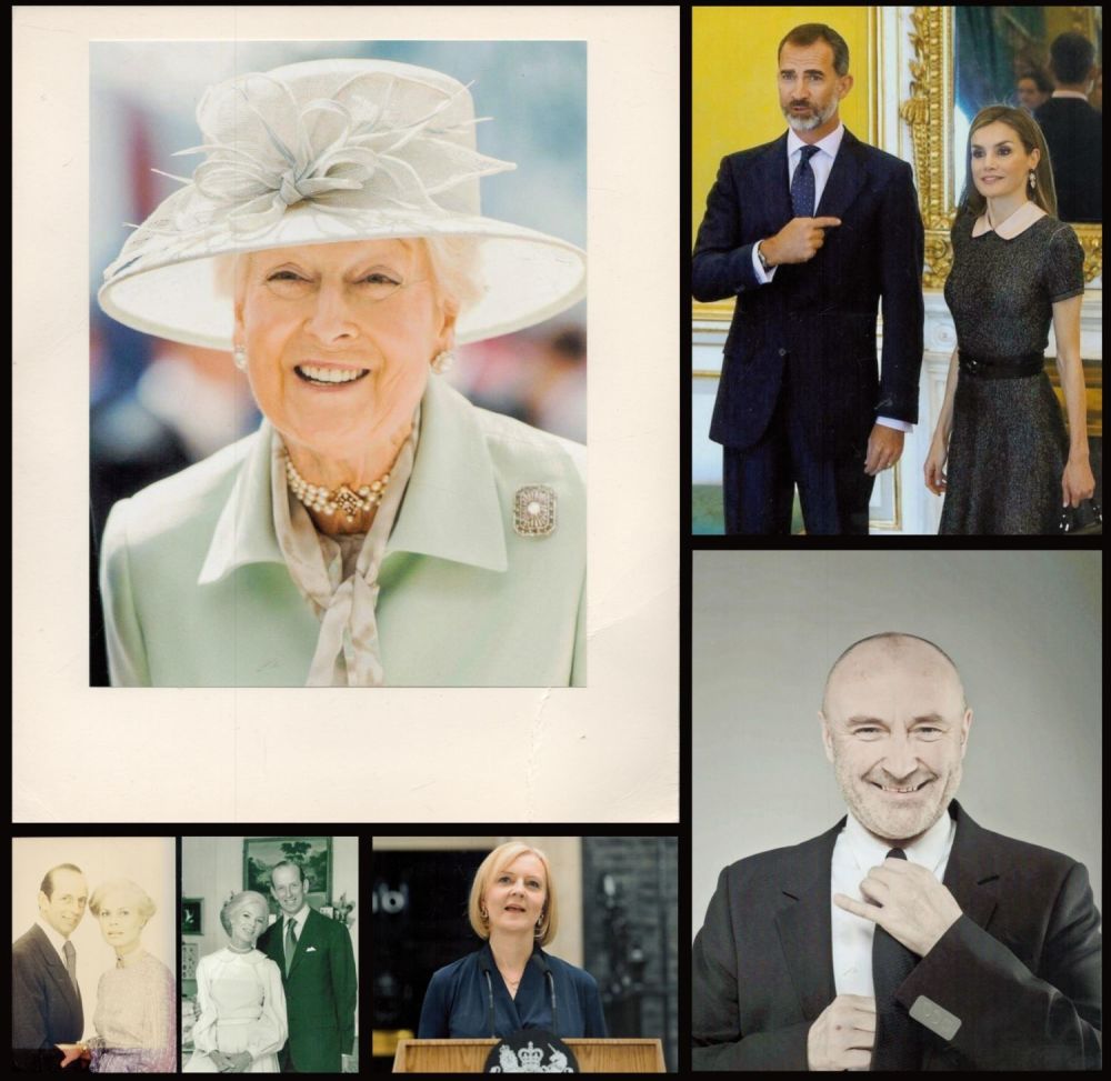 Lot 298: Royal, Political and music collection 6 vintage unsigned...