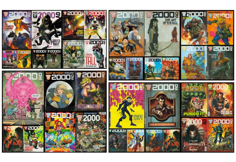 Lot 315: Collection of 37 Comics 2000AD, Comics such as...