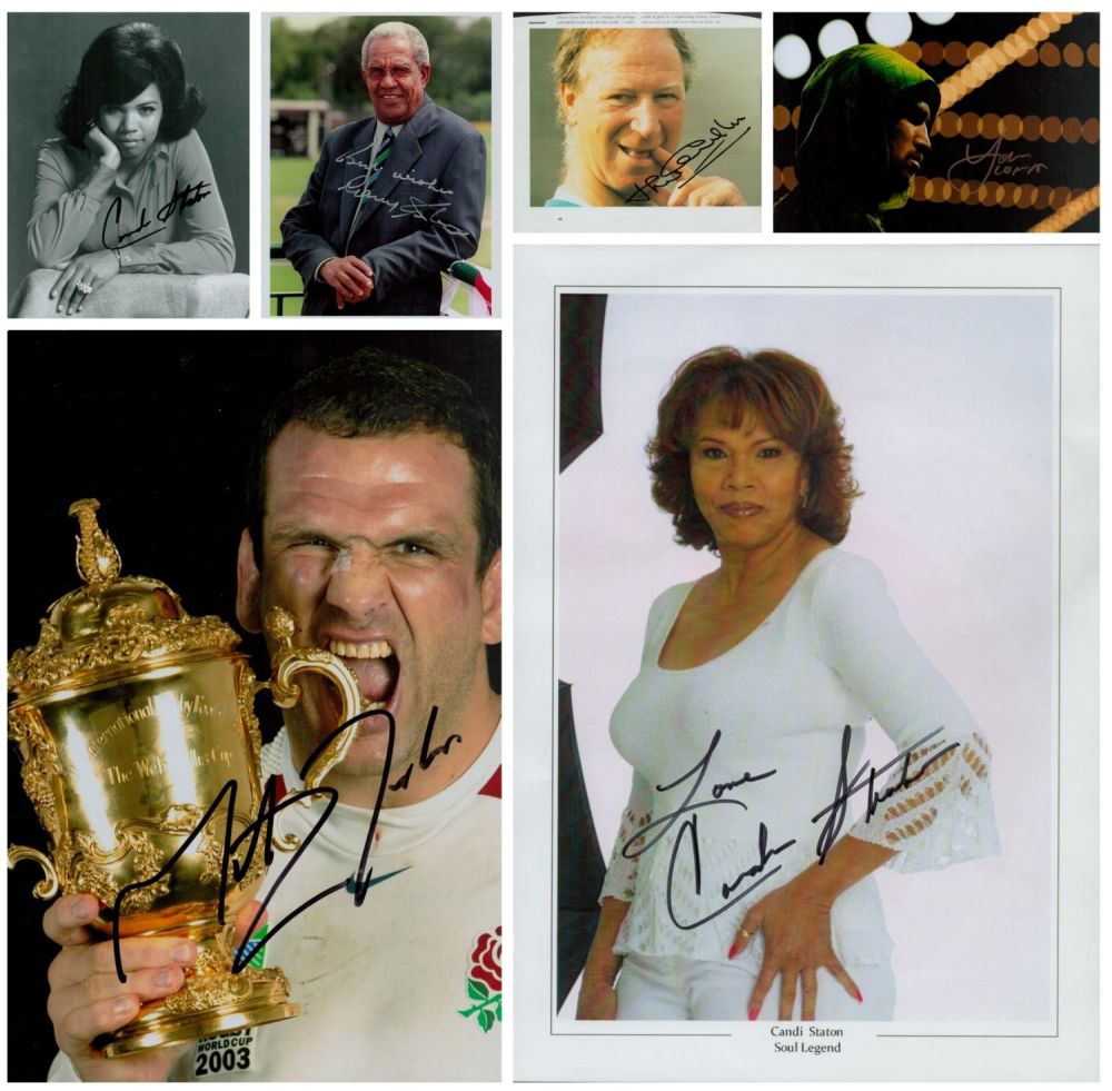 Lot 317: Entertainment and Sport Collection of 6 signed photos...