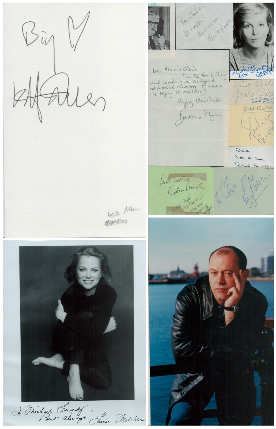 Lot 318: Entertainment collection 10 assorted signed photos and album...