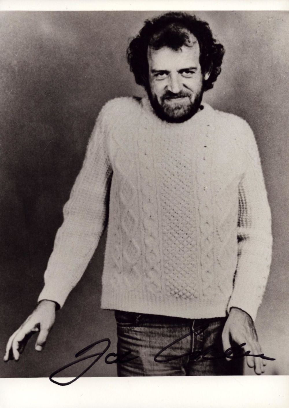 Lot 326: Joe Cocker signed black and white photo. Was...