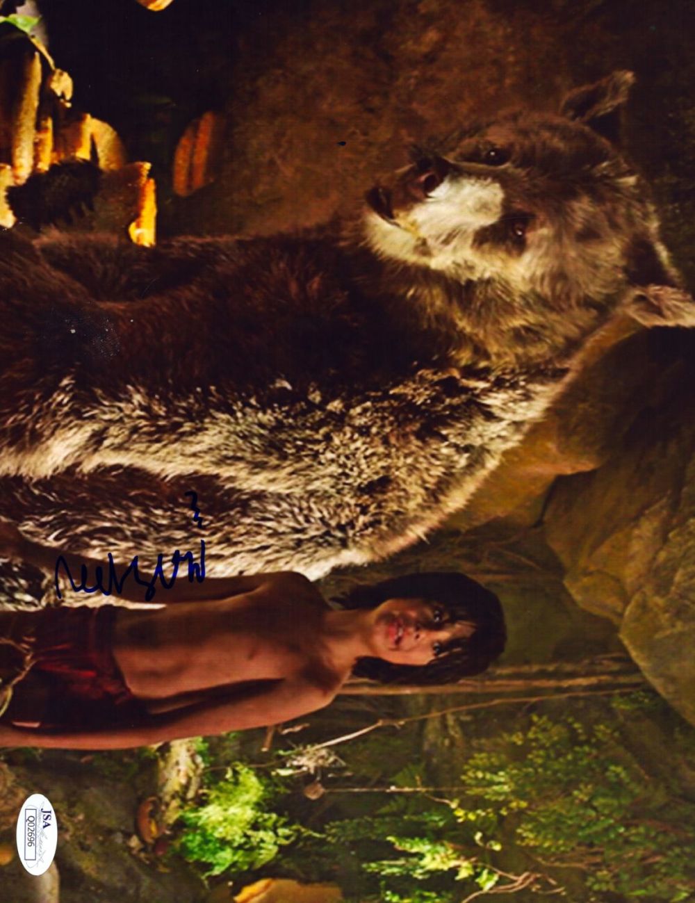 Lot 339: Neel Sethi signed 10x8 inch Jungle Book colour...