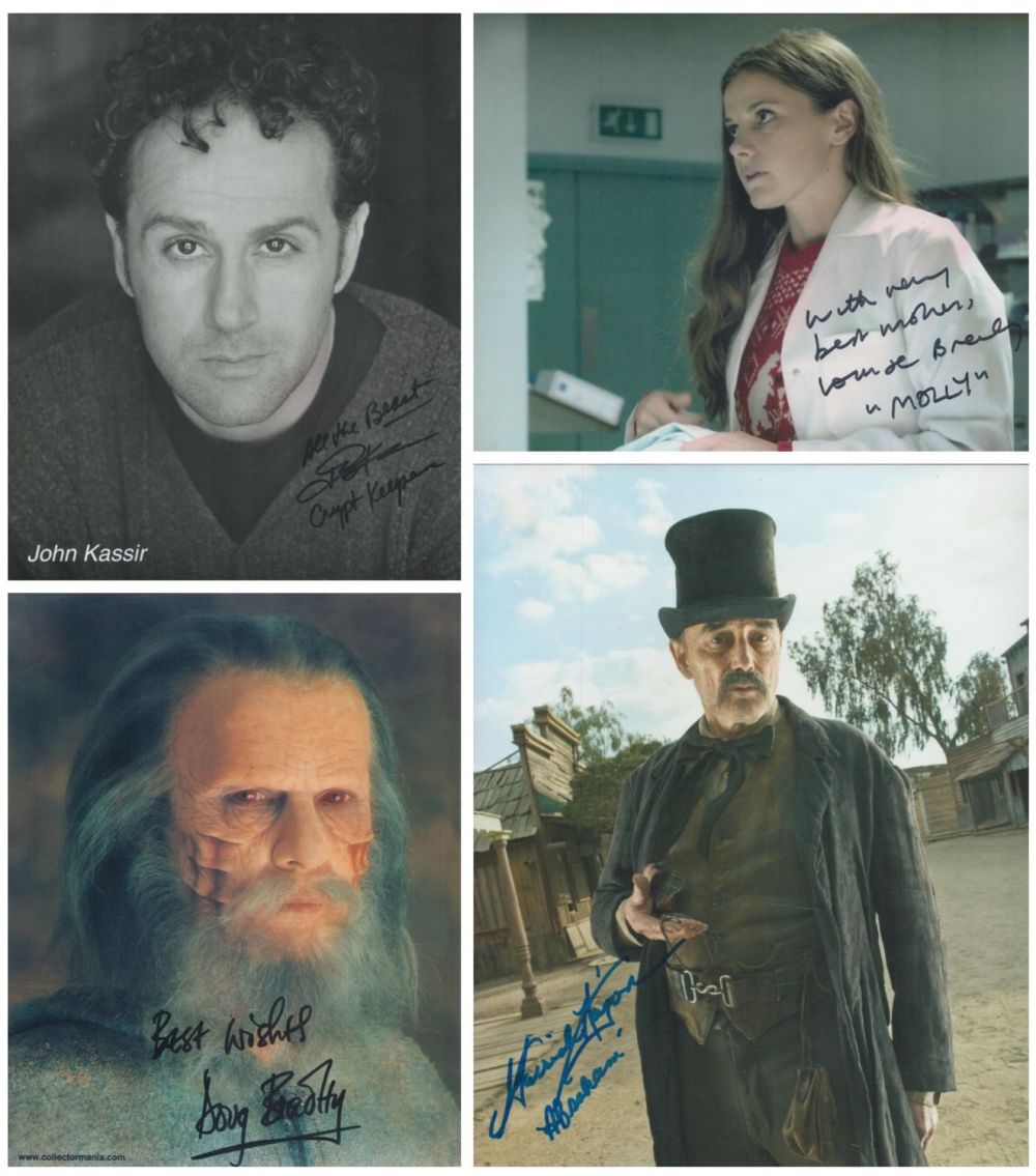 Lot 349: TV FILM 4 x collection. Signed 10x8 Colour...