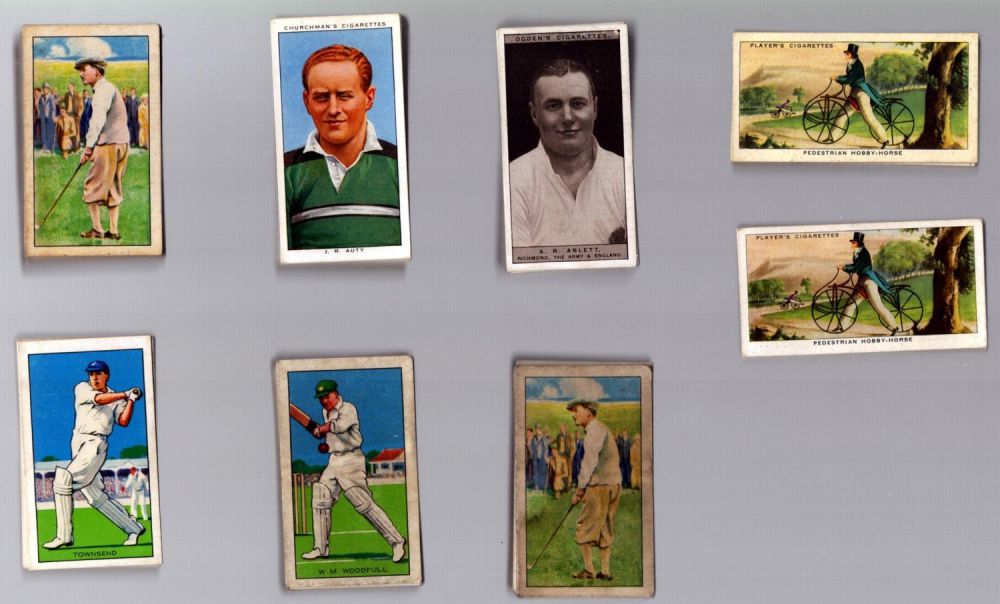 Lot 353: Collection of 8 packs Vintage Assorted Sports Cigarette...