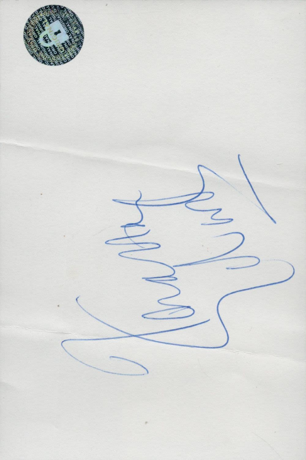Lot 361: Jonathan Edwards signed 6x4 inch white card. Good...
