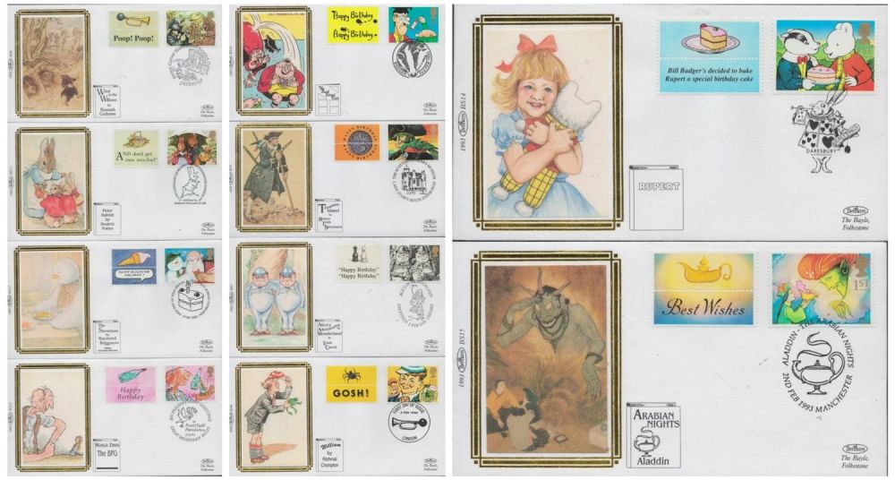 Lot 375: Collection of 10 x FDC. Assorted Benham The...