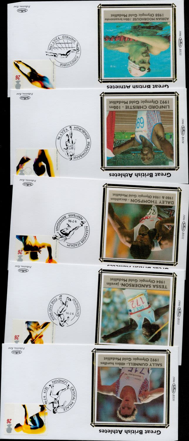 Lot 377: Collection of 5 x FDC. Assorted Benham FDC...