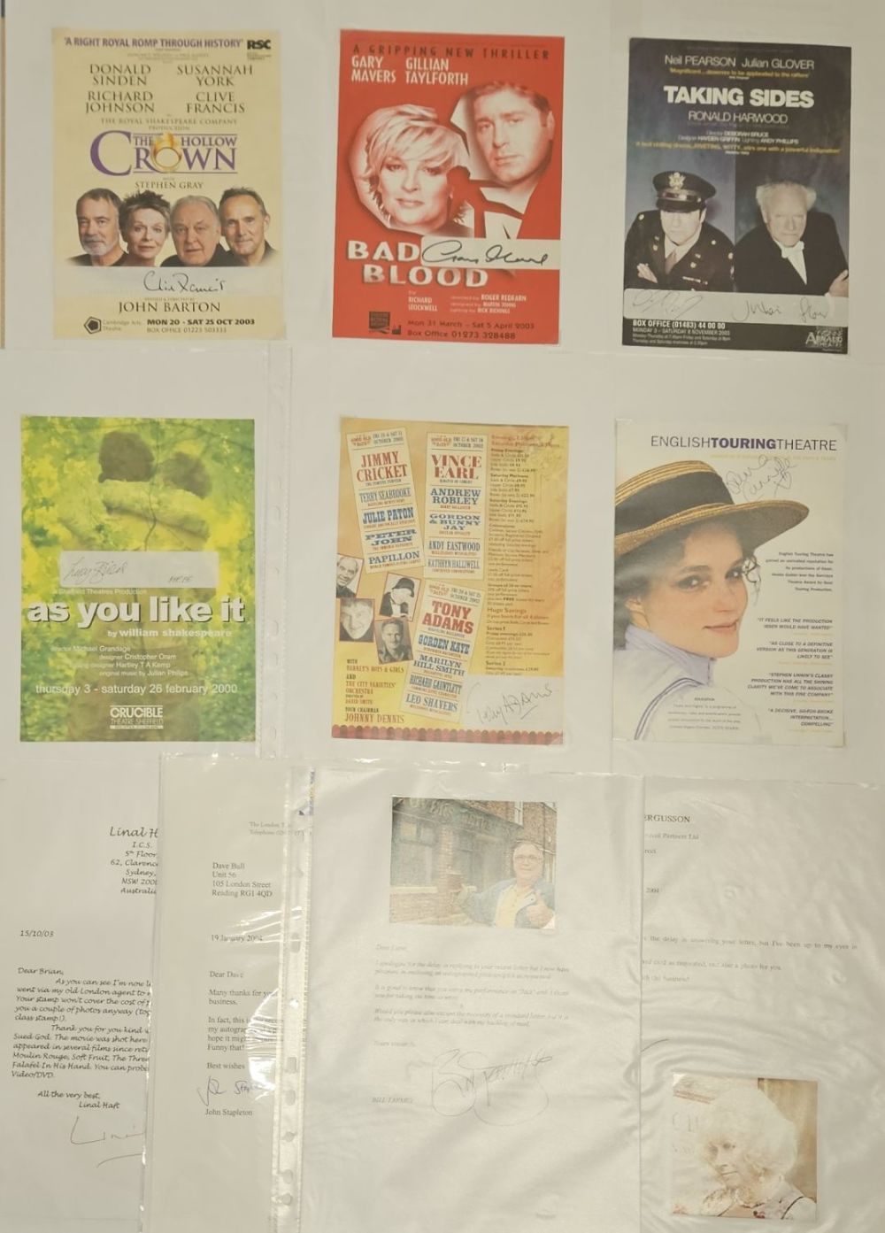 Lot 396: Collection of 10 Assorted. Lucy Briers Signed Flyer...