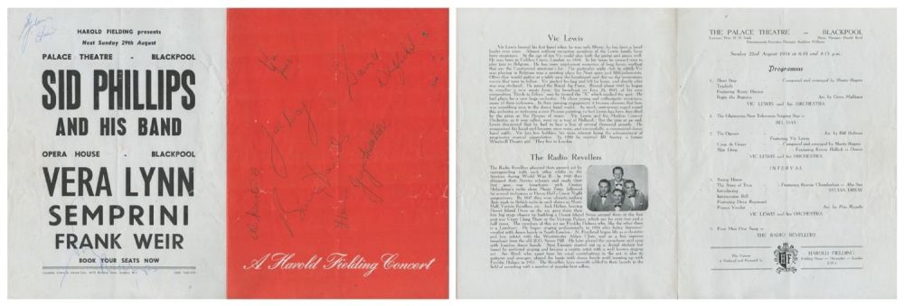 Lot 408: Multi signed Vic Lewis, Jill Day, Sylvia Drew...