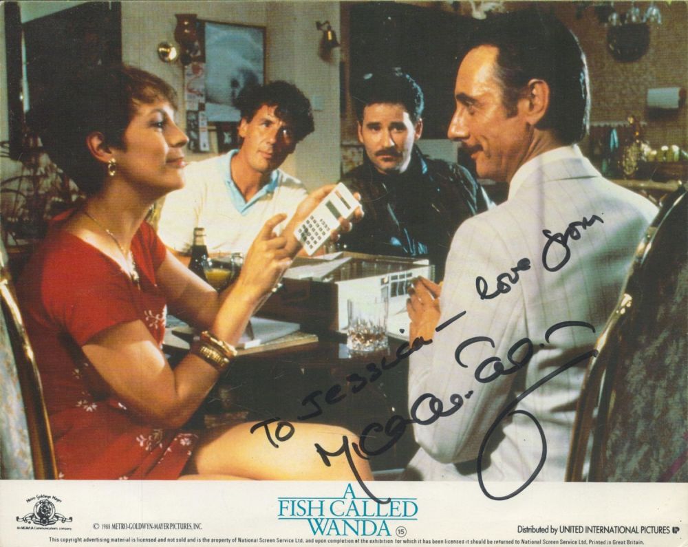 Lot 414: Michael Palin signed 10x8 A Fish Called Wanda...