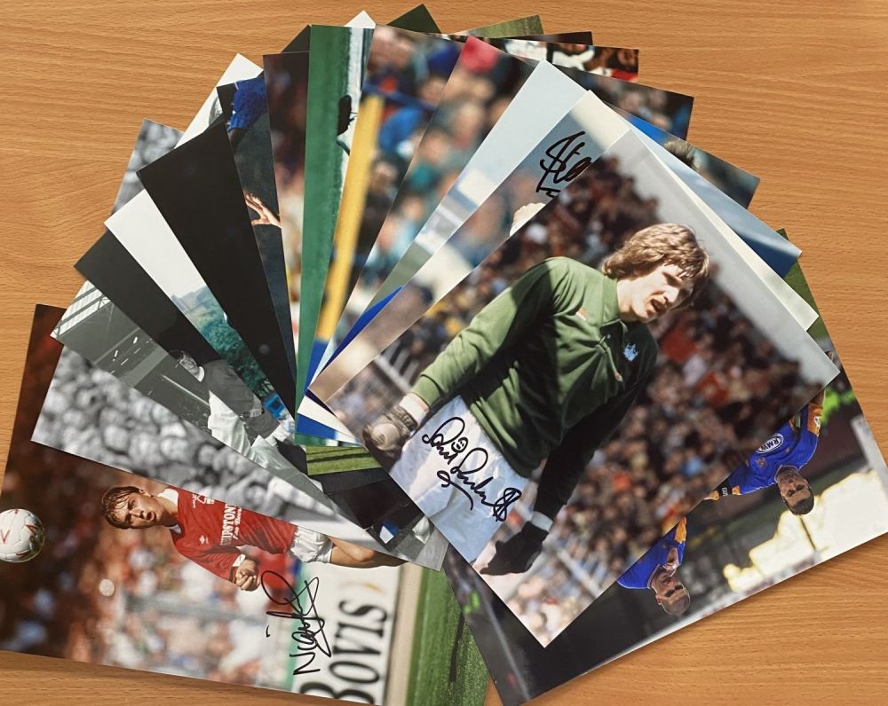 Lot 39: Sport collection 15 signed assorted photo`s includes some...