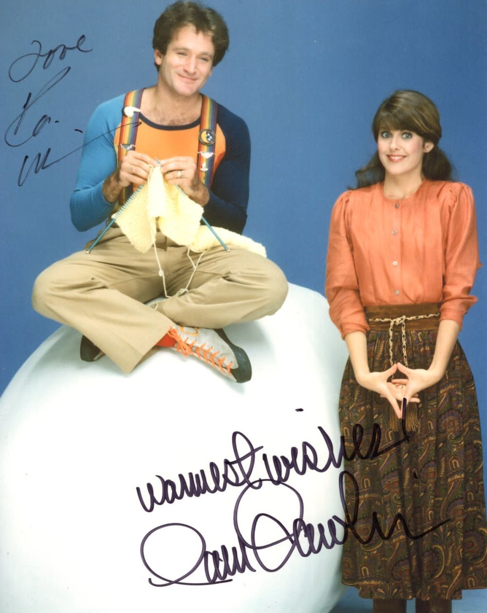 Lot 535: Mork and Mindy, fantastic 8x10 photo signed by...
