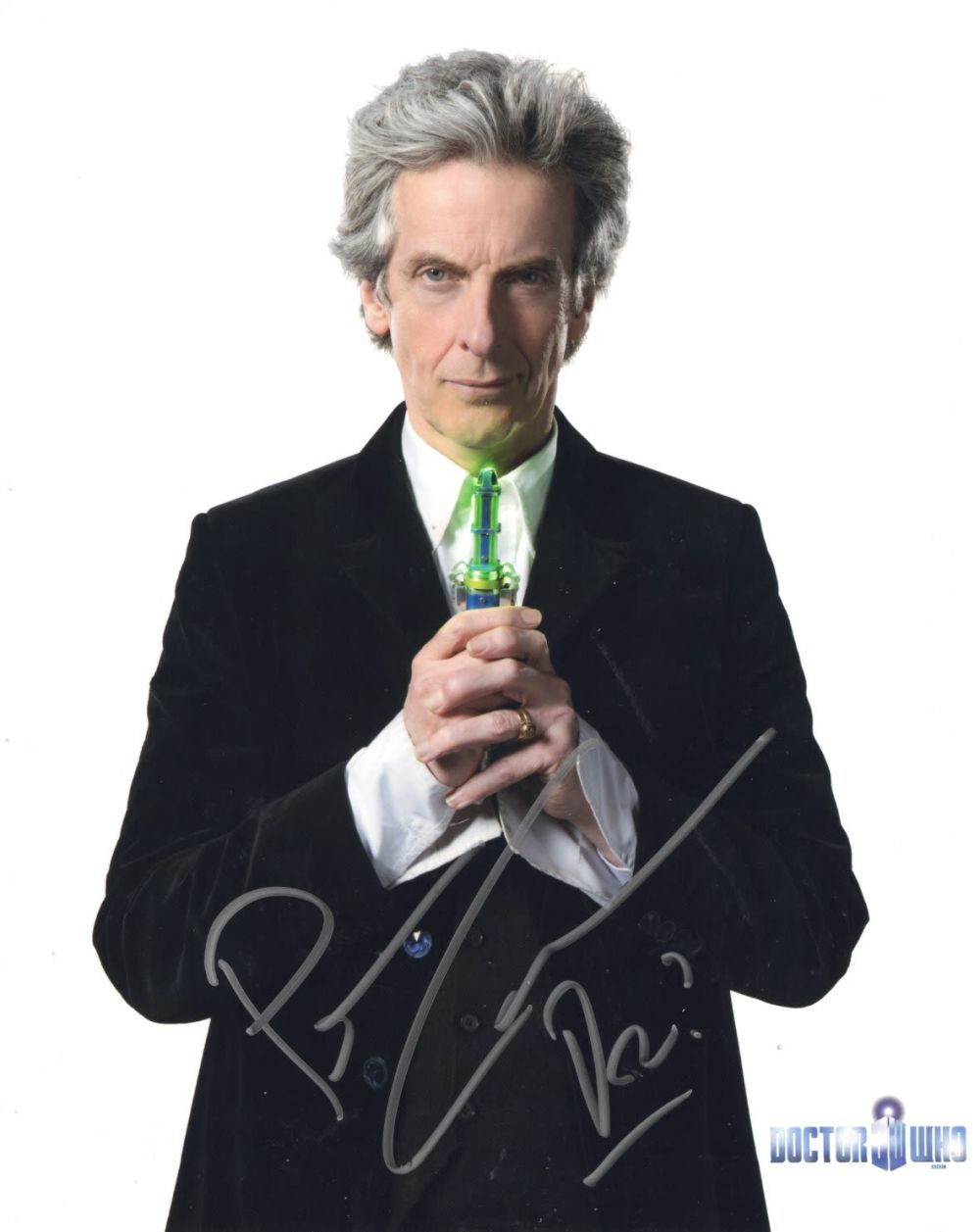 Lot 540: Doctor Who actor Peter Capaldi signed 8x10 inch...