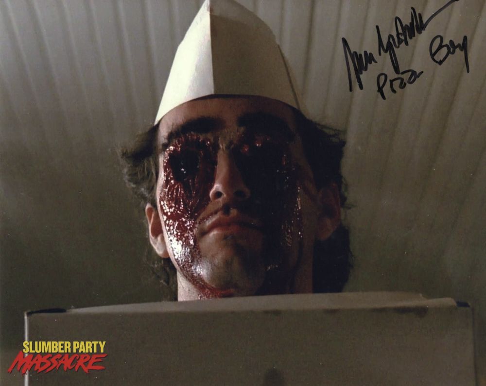 Lot 563: Slumber Party horror movie 8x10 photo signed by...
