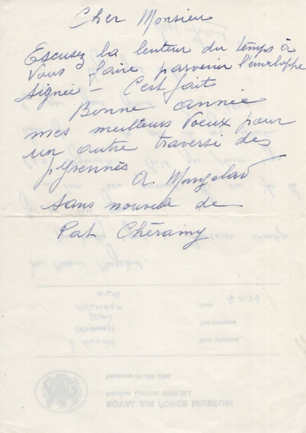 Lot 581: WW2 O'Leary Line agent Pat Cheramy (Eleanor Maud...