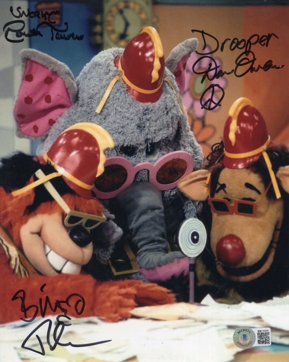 Lot 582: The Banana Splits rare 8x10 inch photo signed...
