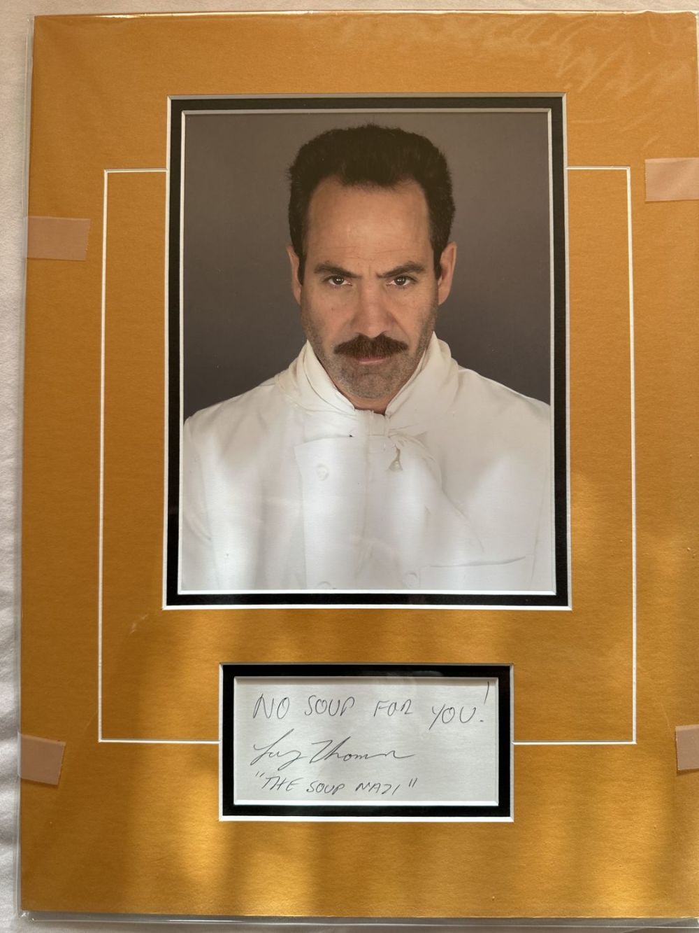 Lot 586: Seinfeld cult US comedy series actor Larry Thomas...