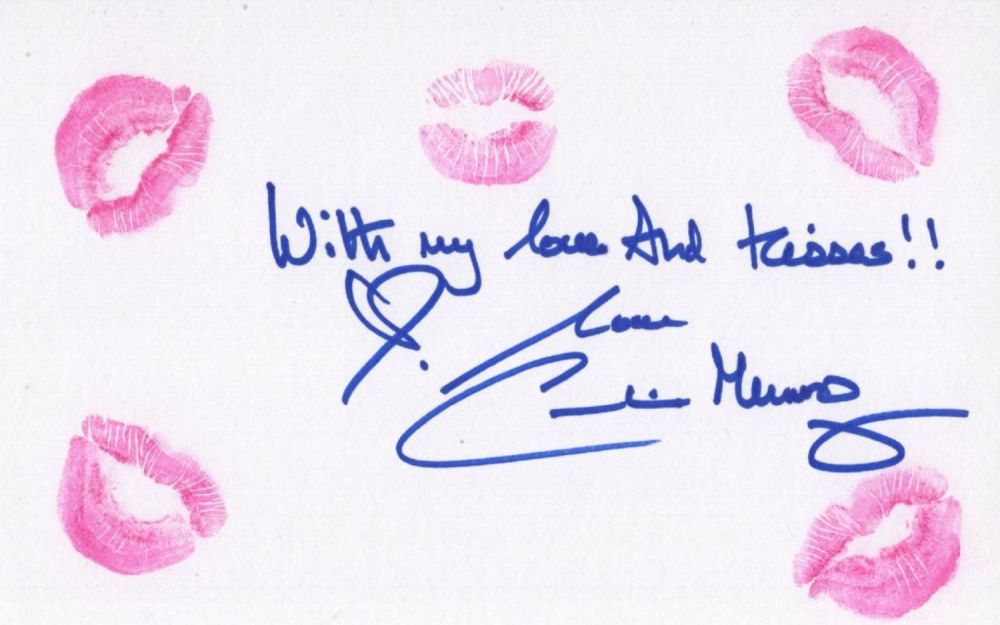 Lot 596: 007 James Bond actress Caroline Munro signed 8x5...