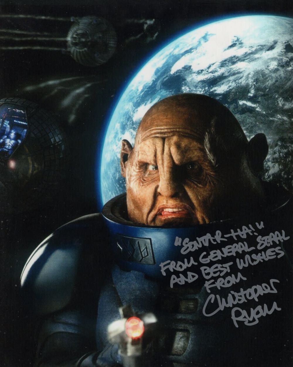 Lot 620: Doctor Who 8x10 photo signed by actor Christopher...