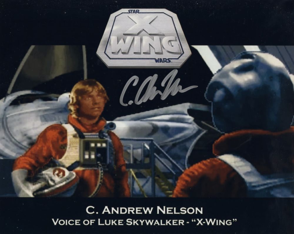 Lot 657: Star Wars X-Wing video game 8x10 photo signed...