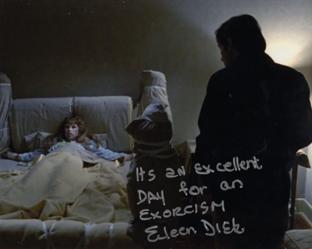 Lot 664: The Exorcist cult horror movie 8x10 photo signed...