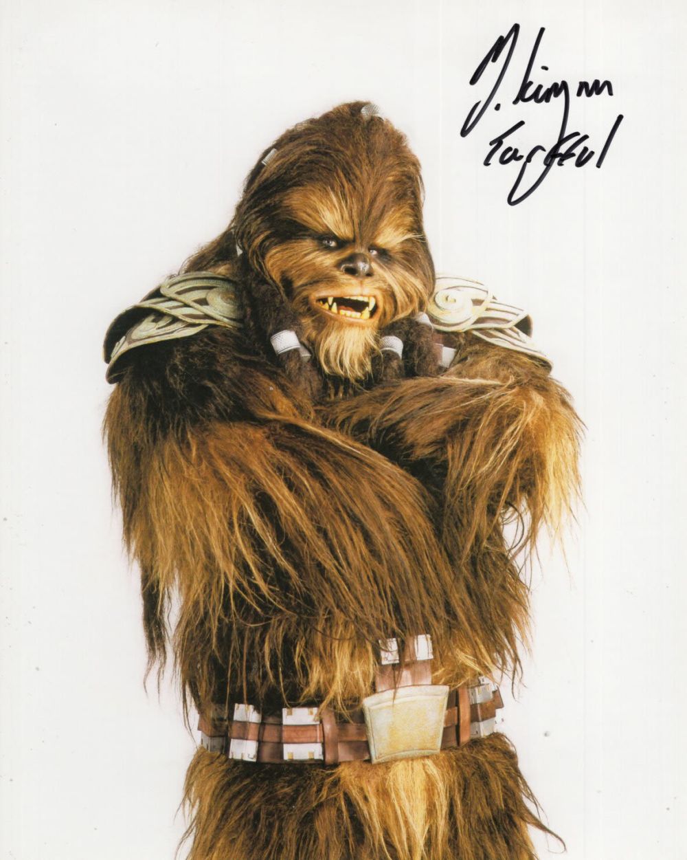 Lot 691: Star Wars 8x10 photo signed by Wookie General...