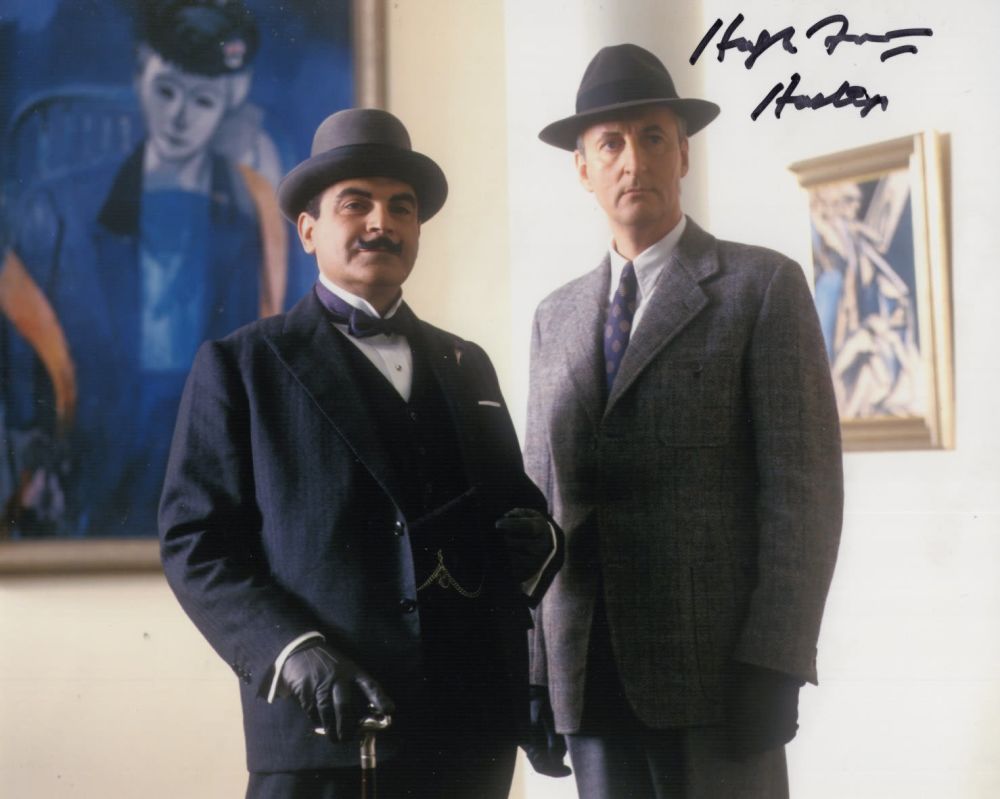 Lot 697: Poirot 8x10 inch Agatha Christie crime drama series...