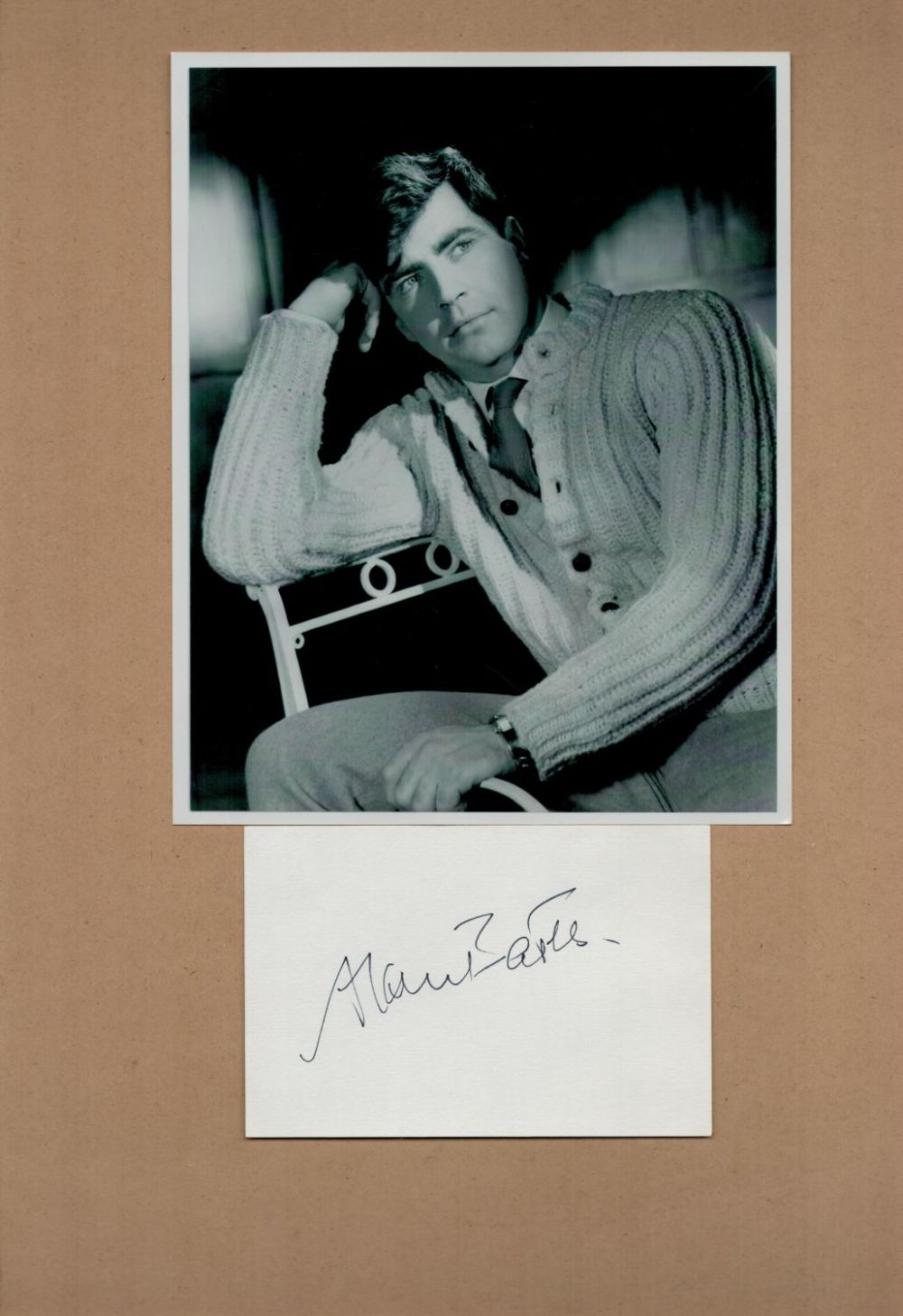 Lot 52: Alan Bates signed 6x4 inch white card and...