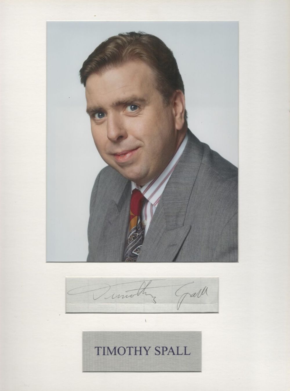 Lot 84: Timothy Spall 16x12 inch mounted signature piece includes...