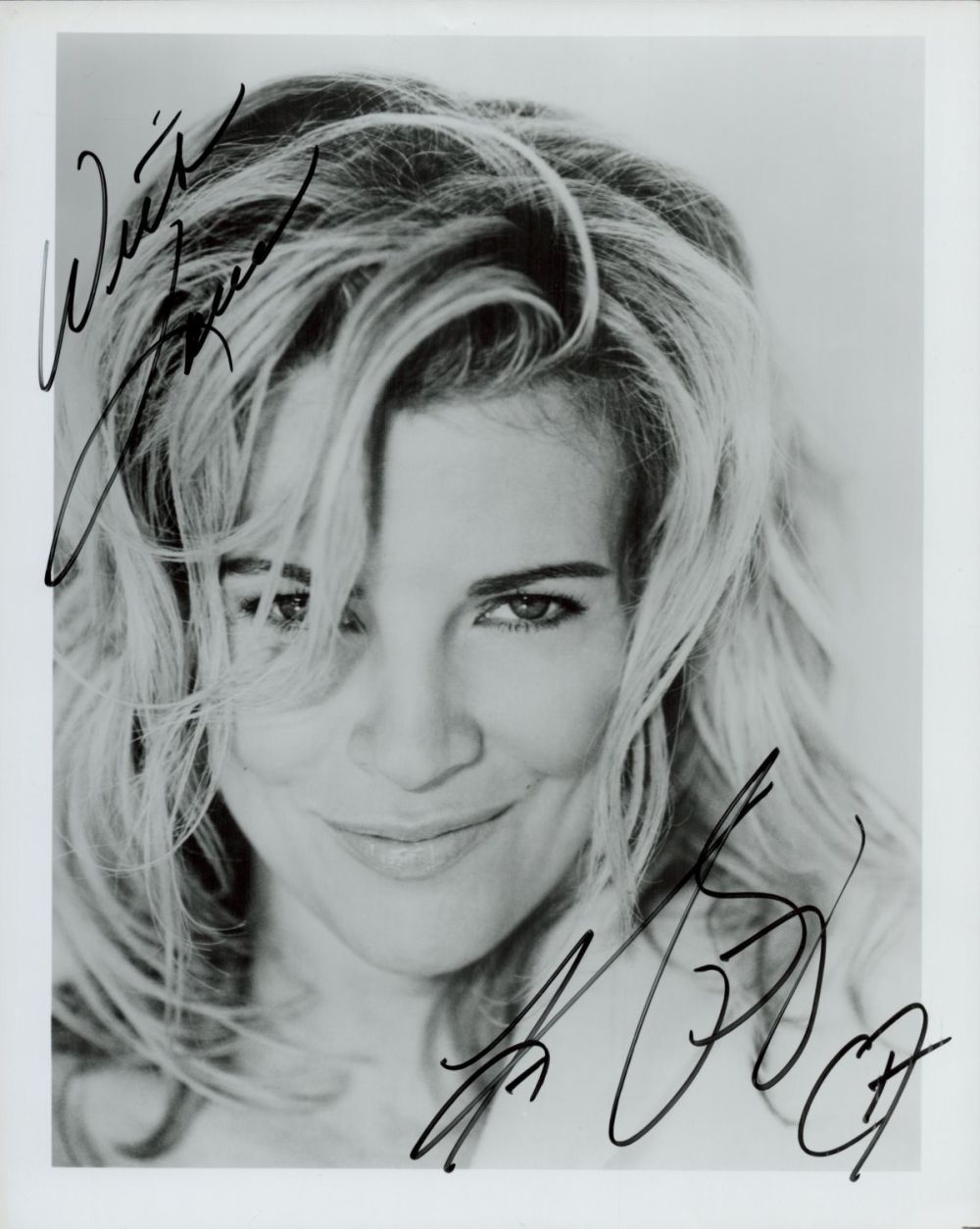 Lot 141: Kim Bassinger signed 10x8 inch black and white...