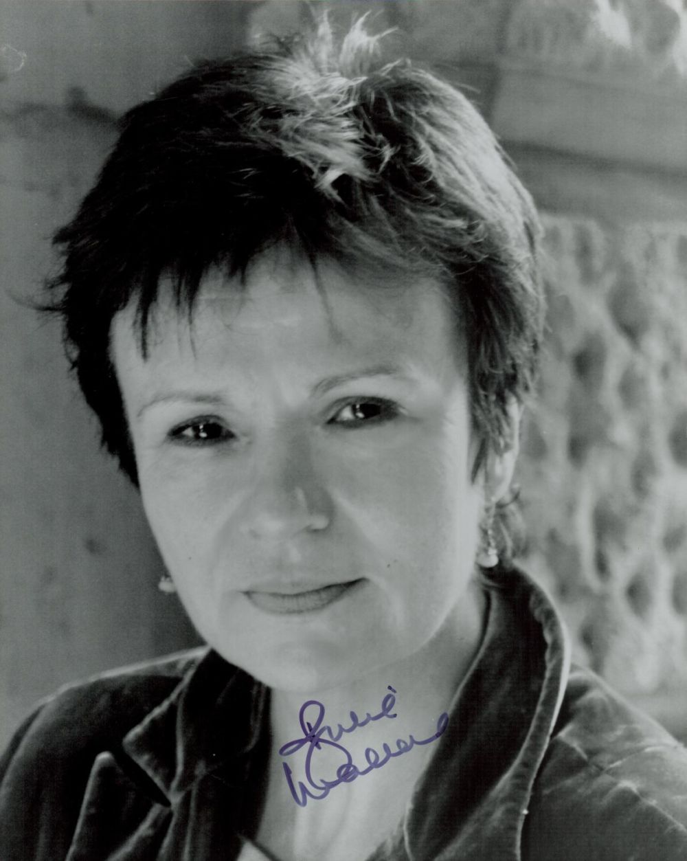 Lot 148: Julie Walters signed 10x8 inch black and white...