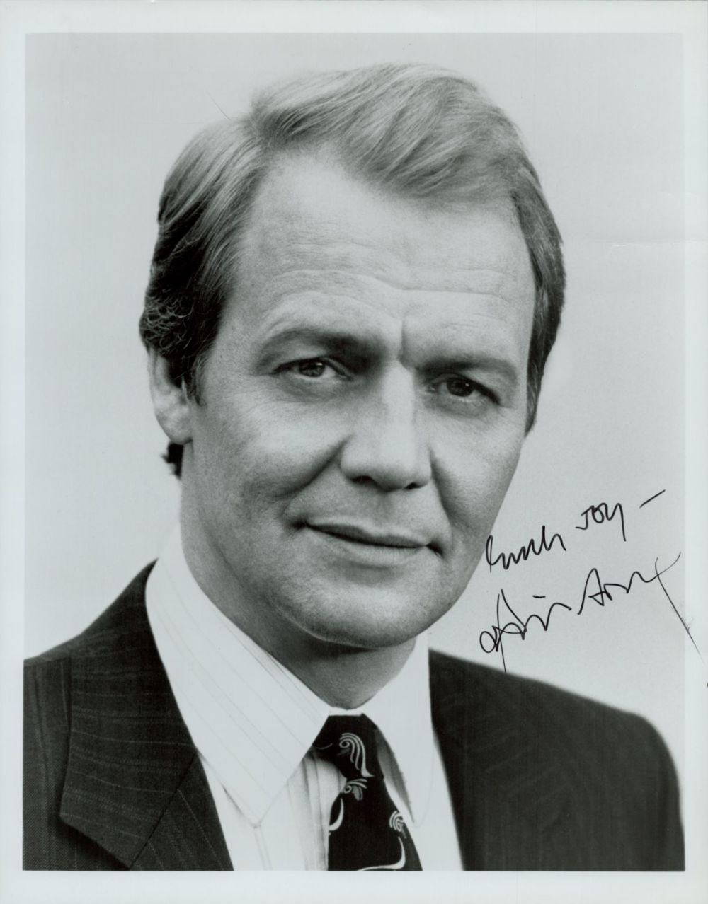 Lot 161: David Soul signed 10x8 inch black and white...