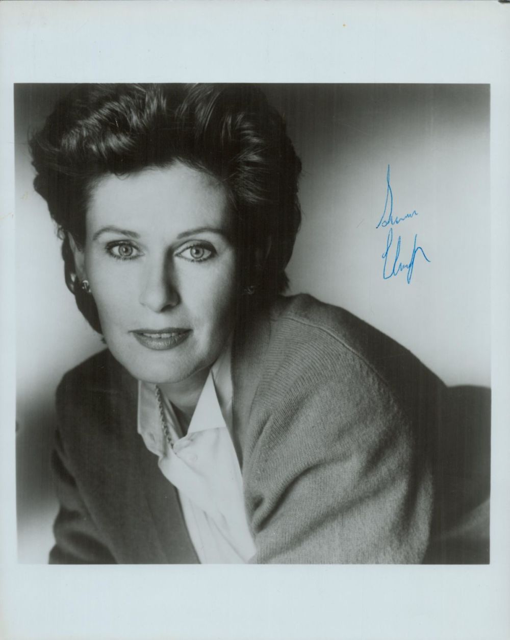 Lot 163: Susan Clark signed 10x8 inch black and white...