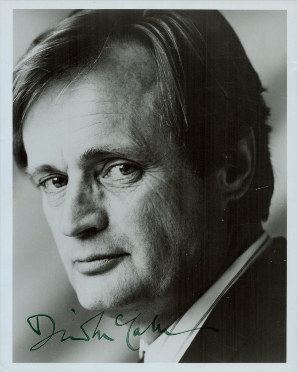 Lot 164: David McCallum signed 10x8 inch black and white...